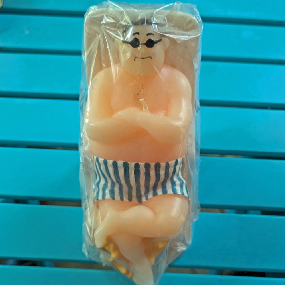 Vintage NWT "Man In Chair" Candle!